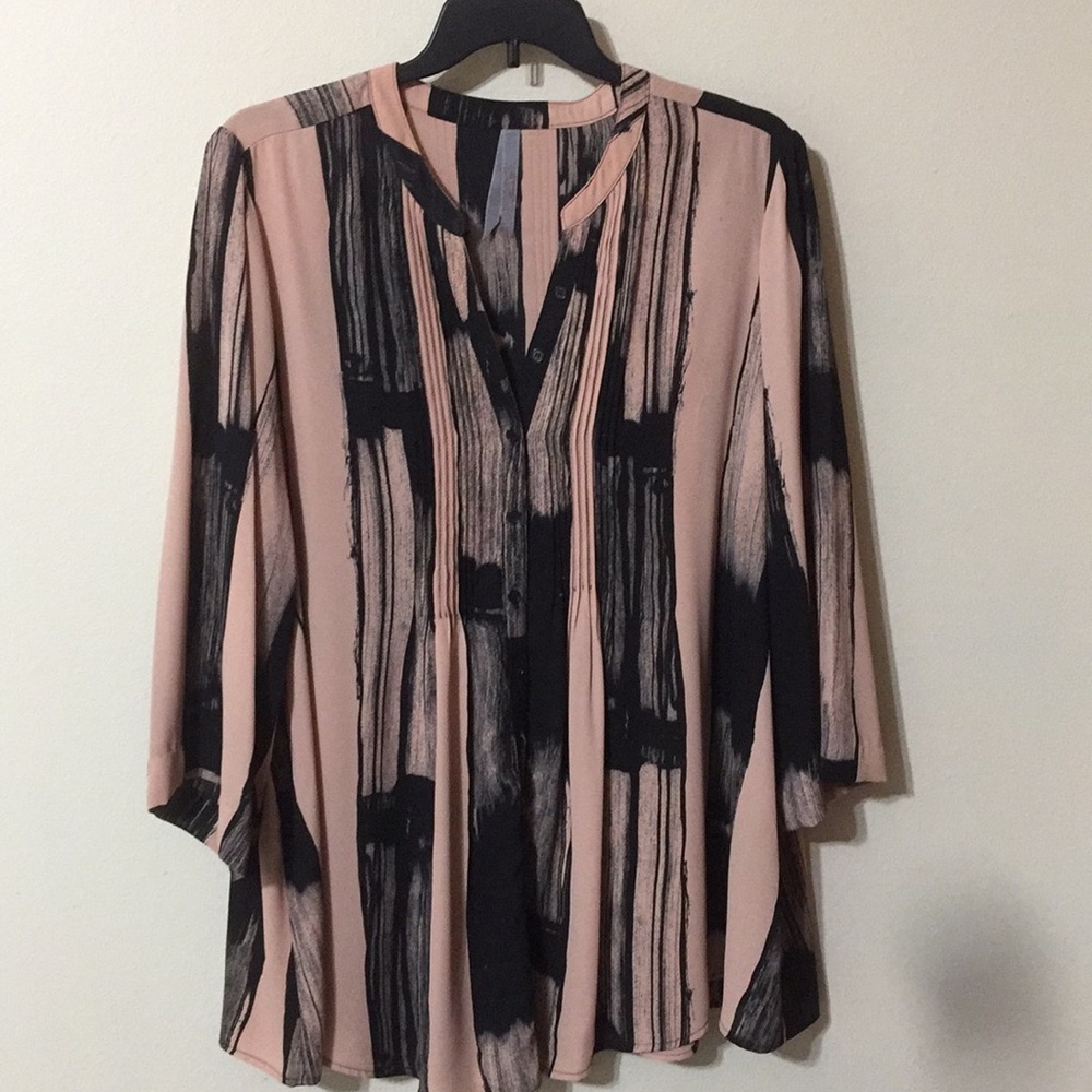 Melissa McCarthy Pintuck Blouse